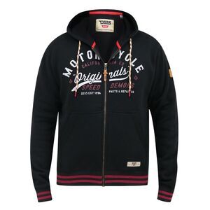 Duke Mens D555 Patrick Full Zip Full Zip Hoodie / Black